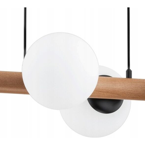 Lampa wisząca Alfac Alfa Aragon 63095 lampa wisząca zwis 4x40W E14 drewno/biała 12897344 5900458630956