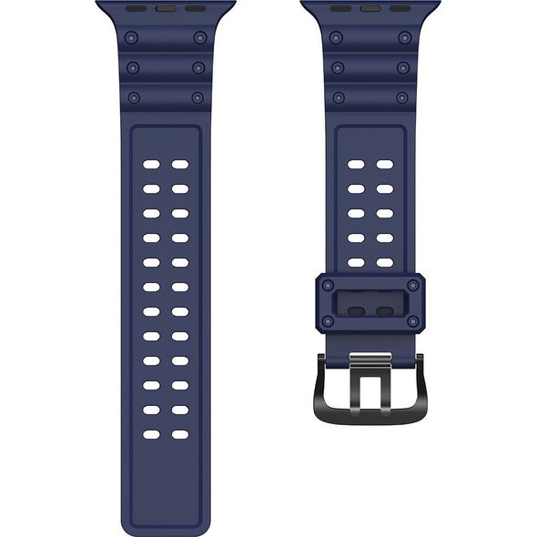Hurtel Strap Triple Protection pasek Apple Watch SE, 8, 7, 6, 5, 4, 3, 2, 1 (41, 40, 38 mm) opaska bransoleta granatowy 12898164 9145576276129