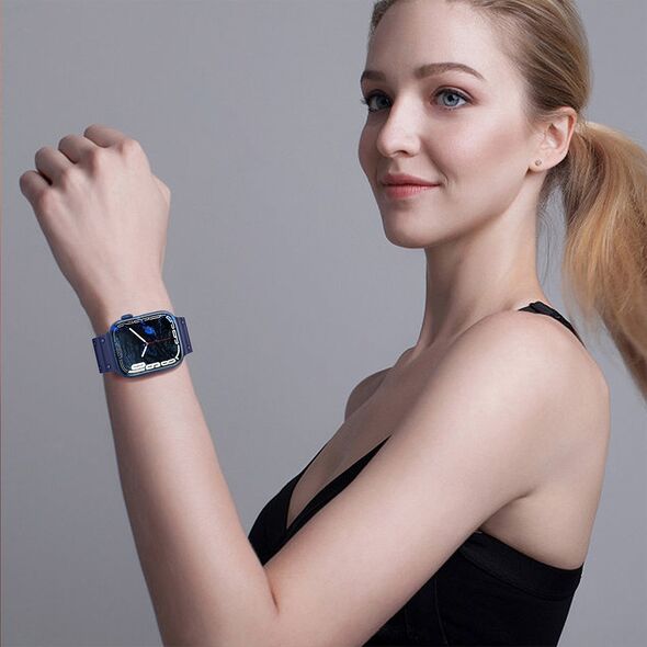 Hurtel Strap Triple Protection pasek Apple Watch SE, 8, 7, 6, 5, 4, 3, 2, 1 (41, 40, 38 mm) opaska bransoleta granatowy 12898164 9145576276129