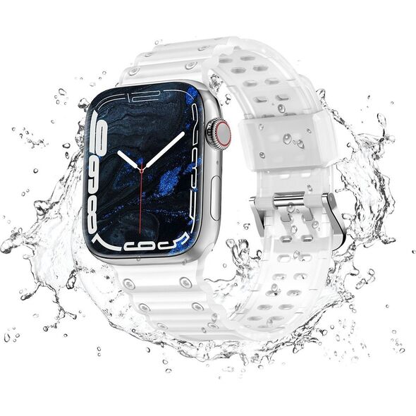 Hurtel Strap Triple Protection pasek Apple Watch SE, 8, 7, 6, 5, 4, 3, 2, 1 (41, 40, 38 mm) opaska bransoleta przezroczysty 12898168 9145576276174