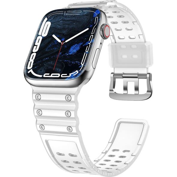 Hurtel Strap Triple Protection pasek Apple Watch SE, 8, 7, 6, 5, 4, 3, 2, 1 (41, 40, 38 mm) opaska bransoleta przezroczysty 12898168 9145576276174