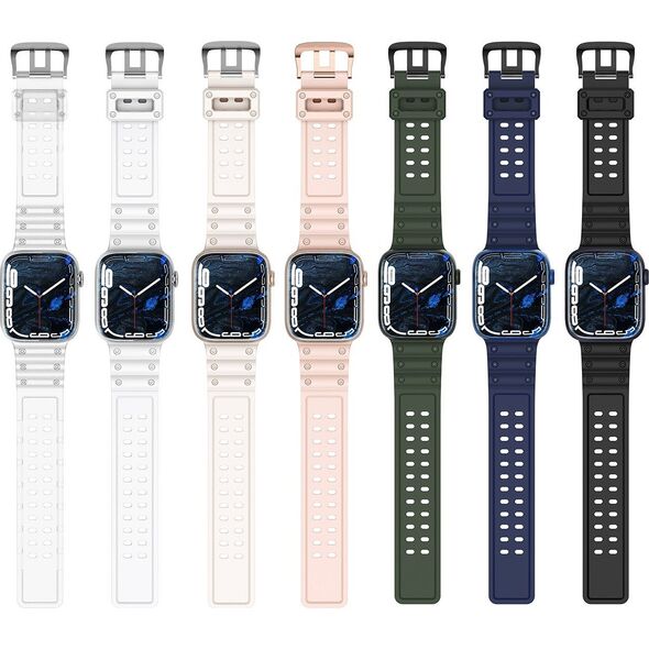 Hurtel Strap Triple Protection pasek Apple Watch SE, 8, 7, 6, 5, 4, 3, 2, 1 (41, 40, 38 mm) opaska bransoleta beżowy 12898169 9145576276143