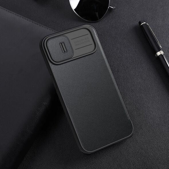 Nillkin NILLKIN QIN CLOTH PRO CASE ETUI DO IPHONE 14 PLUS OSŁONA NA APARAT KABURA POKROWIEC OBUDOWA Z KLAPKĄ NIEBIESKI 12902308 6902048249172