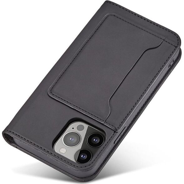 Hurtel MAGNET CARD CASE ETUI SAMSUNG GALAXY S23 POKROWIEC Z KLAPKĄ PORTFEL PODSTAWKA CZARNE 12902309 9145576271032