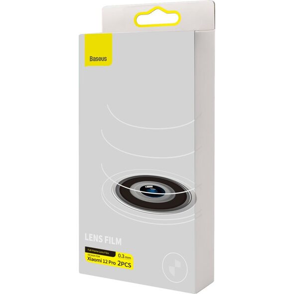 Baseus Folia na aparat Baseus Lens Protector Xiaomi 12 Pro 0.3mm przezroczysta [2 PACK] 12915473 6932172614874
