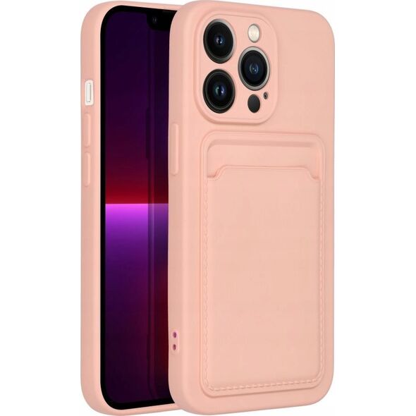 4kom.pl Futerał CARD CASE do IPHONE 14 PRO różowy 12927767 5903396164798