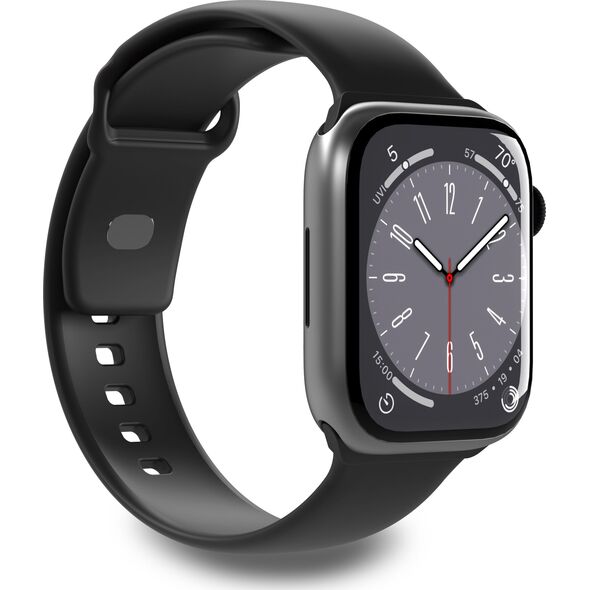 Puro Pasek PURO ICON Apple Watch 4/5/6/7/SE/8/Ultra 44/45/49mm(S/M & M/L) (Black) 12930671 8018417441349
