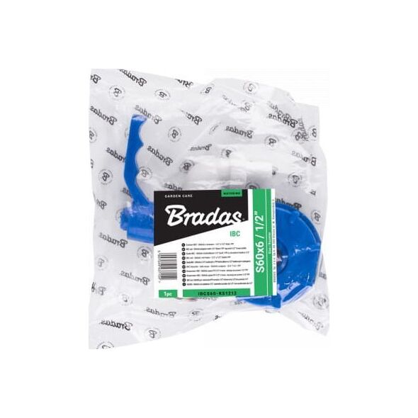 Bradas Zestaw motylkowy niebieski S60x6Zz kranem 1/2``x1/2`` miedź (stal/ppr) IBCS60-KS1212 12933025 5907544437154