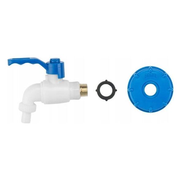 Bradas Zestaw motylkowy niebieski S60x6Zz kranem 1/2``x1/2`` miedź (stal/ppr) IBCS60-KS1212 12933025 5907544437154
