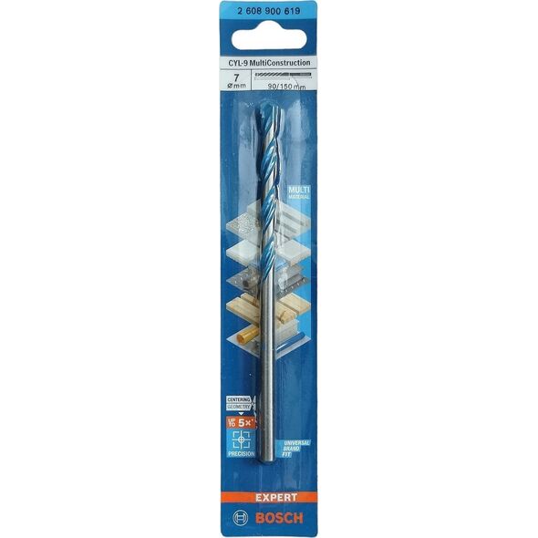 Wiertło Bosch BOSCH WIERTŁO CYL-9 MULTICONSTRUCTION  7 x  90 x 150mm EXPERT 12940781 4059952539126