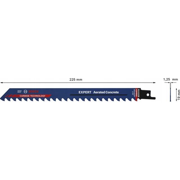 Bosch BOSCH BRZESZCZOT DO PIL SZABLASTYCH EXPERT S1142KHM 225mm  /3szt. 12941620 4059952534947