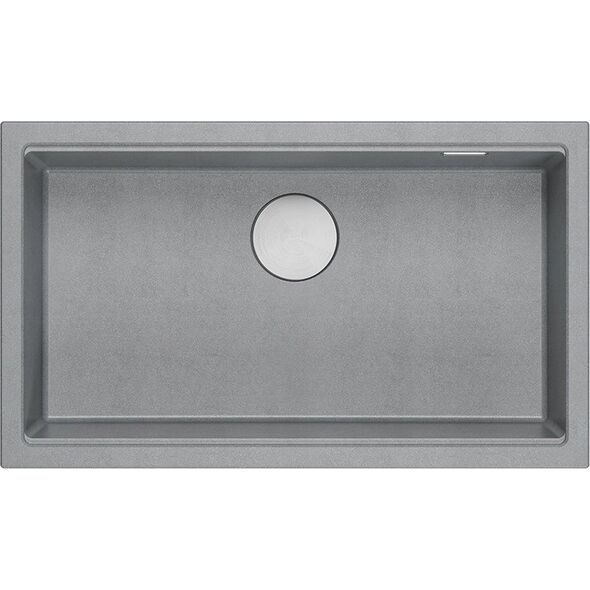 Zlewozmywak GraniteQ LOGAN 110 GraniteQ zlewozmywak silver stone 76x44x23,5 cm 1-komorowy podwieszany z syfonem manualnym stal szlachetna 12945708 5905505500077