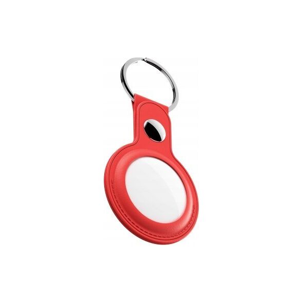 Class and Culture LLC KeyBudz AirTag Keyring - skórzane etui ochronne do AirTag (red) 12952588 810082990034