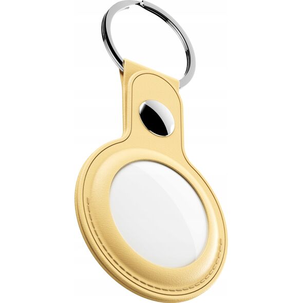 Class and Culture LLC KeyBudz AirTag Keyring - skórzane etui ochronne do AirTag (pastel yellow) 12952589 810082990058