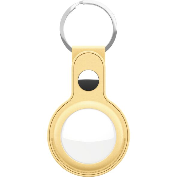 Class and Culture LLC KeyBudz AirTag Keyring - skórzane etui ochronne do AirTag (pastel yellow) 12952589 810082990058