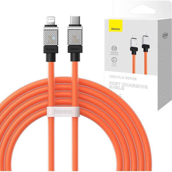 Kabel USB Baseus USB-C - Lightning 2 m Pomarańczowy (CAKW000107) 12960639 6932172626631