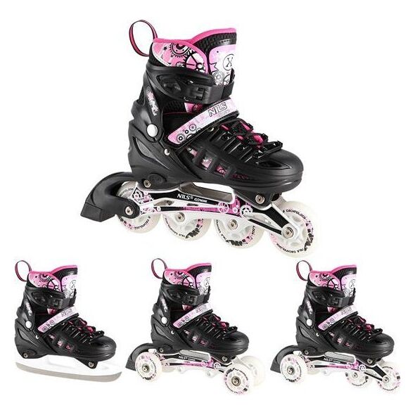 Rolki Nils Extreme NH10905 rekreacyjne regulowane różowe r. 35-38 12966993 5907695520156