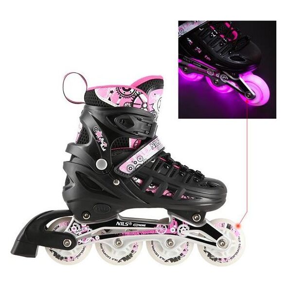 Rolki Nils Extreme NH10905 rekreacyjne regulowane różowe r. 35-38 12966993 5907695520156