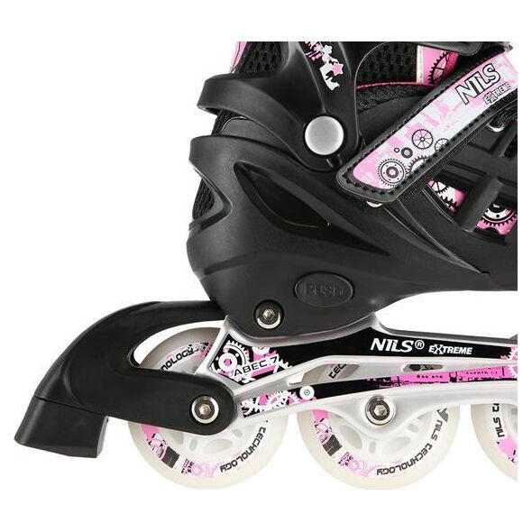 Rolki Nils Extreme NH10905 rekreacyjne regulowane różowe r. 35-38 12966993 5907695520156