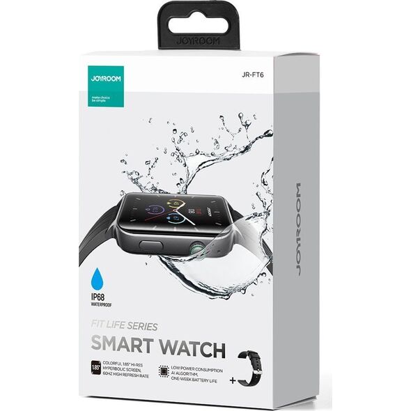 Smartwatch Joyroom FT6 Fit-Life Czarny  (JR-FT6) 12971847 6956116756291