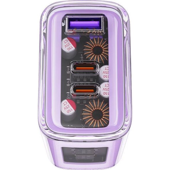 Ładowarka Acefast Ładowarka sieciowa Acefast A45, 2x USB-C,1xUSB-A, 65W PD (zielona) 12971873 6974316282099