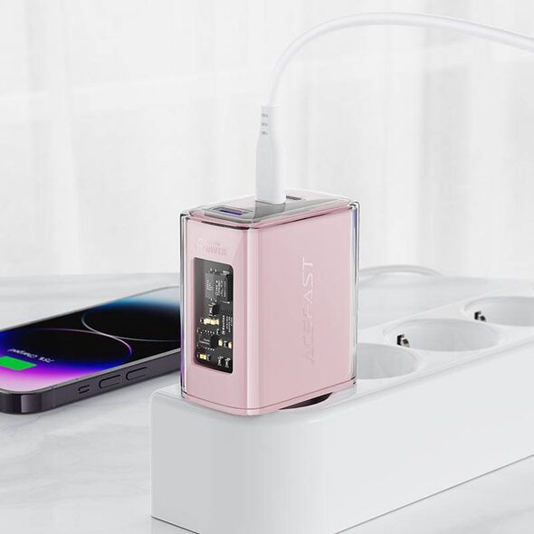 Ładowarka Acefast Ładowarka sieciowa Acefast A45, 2x USB-C,1xUSB-A, 65W PD (zielona) 12971873 6974316282099