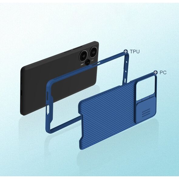 Nillkin Pancerne etui Xiaomi Redmi Note 12 Turbo / Xiaomi Poco F5 z osłoną na aparat Nillkin CamShield Pro Case - czarne 12982100 6902048264045