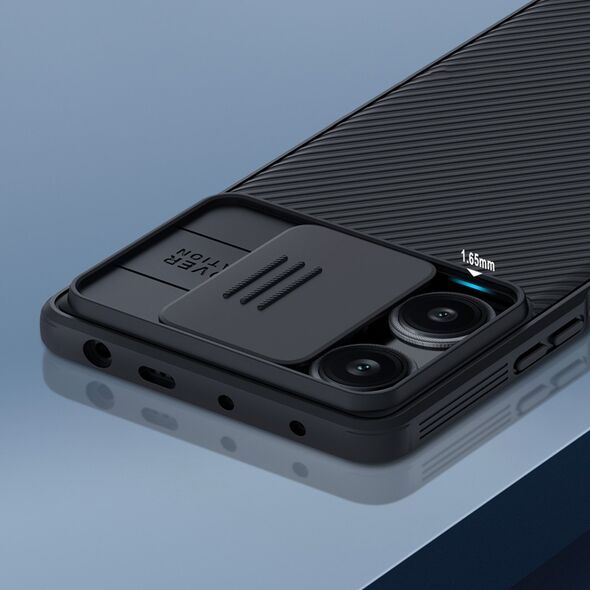Nillkin Pancerne etui Xiaomi Redmi Note 12 Turbo / Xiaomi Poco F5 z osłoną na aparat Nillkin CamShield Pro Case - czarne 12982100 6902048264045
