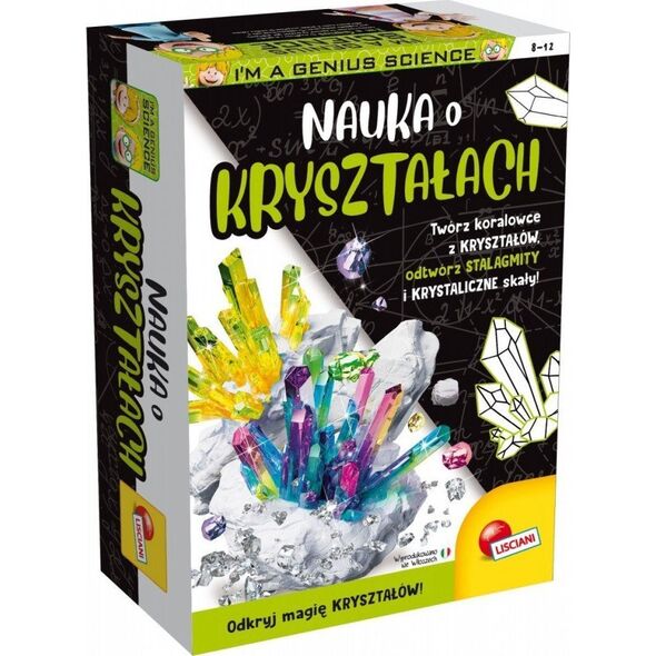 Lisciani Zestaw naukowy Im a Genius Nauka o kryształach 12994509 8008324101481