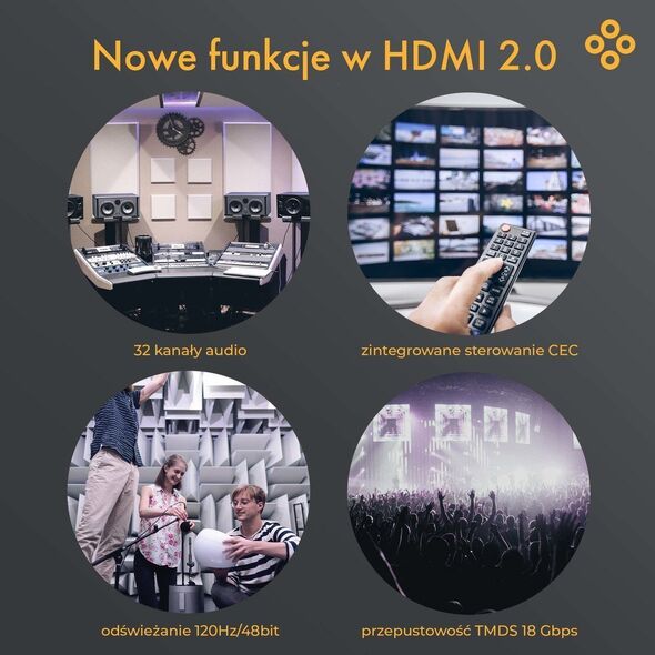 Kabel Claroc HDMI - HDMI 50m czarny (FEN-HDMI-20-50M) 12995039 5907772507353