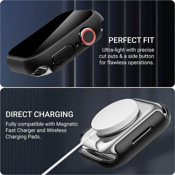 Crong Crong Hybrid Watch Case - Etui ze szkłem Apple Watch 45mm (Clear) 12996229 5904310702959