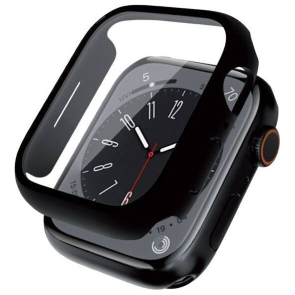 Crong Crong Hybrid Watch Case - Etui ze szkłem Apple Watch 45mm (Black) 12996240 5904310702942