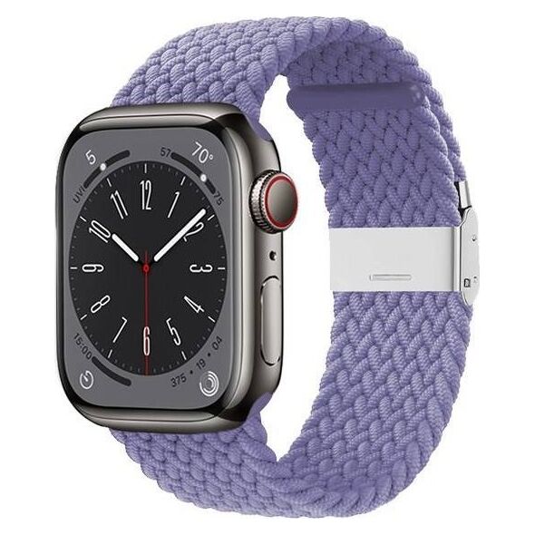 Crong Crong Wave Band – Pleciony pasek do Apple Watch 38/40/41 mm (fioletowy) 12996247 5904310702997