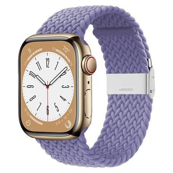 Crong Crong Wave Band – Pleciony pasek do Apple Watch 38/40/41 mm (fioletowy) 12996247 5904310702997