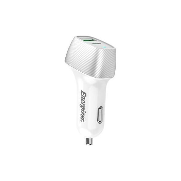 Ładowarka Energizer Energizer Ultimate - Ładowarka samochodowa USB-C & USB-A 38W PD + QC3.0 (Biały / Srebrny) 12996266 3492548233281