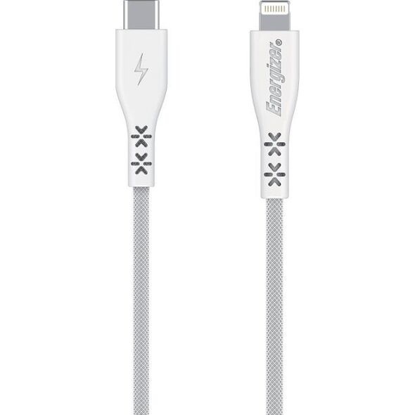 Kabel USB Energizer USB-C - Lightning 2 m Biały (C411LKWH) 12996284 3492548232291