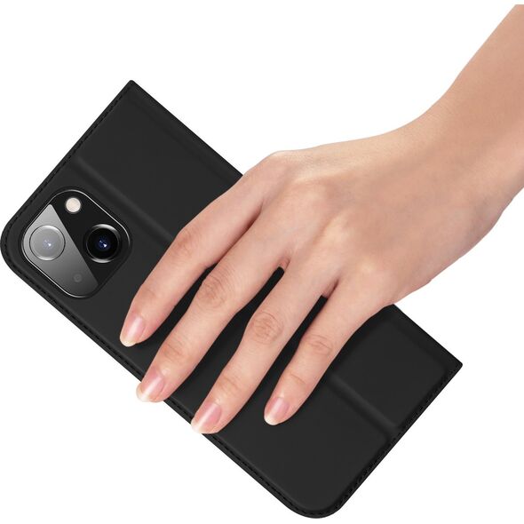 Dux Ducis Etui do iPhone 15 pokrowiec z klapką i portfelem na kartę Dux Ducis Skin Pro - czarne 13001911 6934913025352