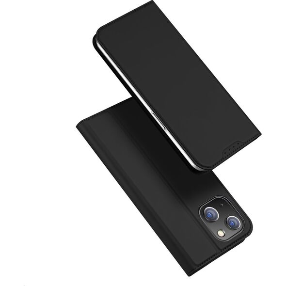Dux Ducis Etui do iPhone 15 pokrowiec z klapką i portfelem na kartę Dux Ducis Skin Pro - czarne 13001911 6934913025352