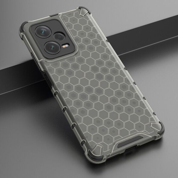 Hurtel Honeycomb etui do Xiaomi Redmi Note 12 Pro+ pancerny hybrydowy pokrowiec czarne 13002039 9145576277737