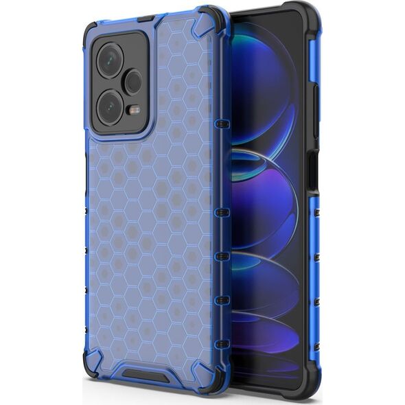 Hurtel Honeycomb etui do Xiaomi Redmi Note 12 Pro+ pancerny hybrydowy pokrowiec niebieskie 13002042 9145576277744