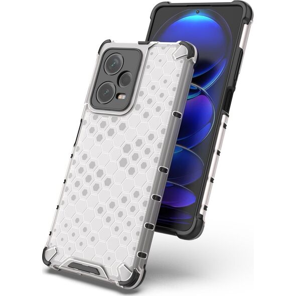 Hurtel Honeycomb etui do Xiaomi Redmi Note 12 Pro+ pancerny hybrydowy pokrowiec niebieskie 13002042 9145576277744
