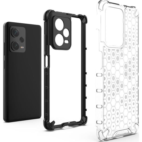 Hurtel Honeycomb etui do Xiaomi Redmi Note 12 Pro+ pancerny hybrydowy pokrowiec niebieskie 13002042 9145576277744