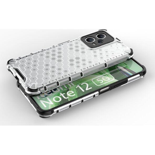 Hurtel Honeycomb etui do Xiaomi Redmi Note 12 5G / Poco X5 5G pancerny hybrydowy pokrowiec niebieskie 13002043 9145576277706