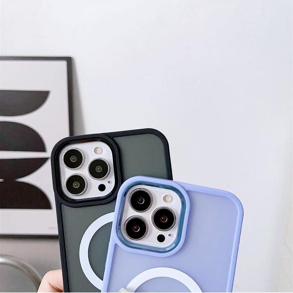Hurtel Pancerne magnetyczne etui iPhone 14 Plus MagSafe Color Matte Case - zielone 13002284 9145576278796
