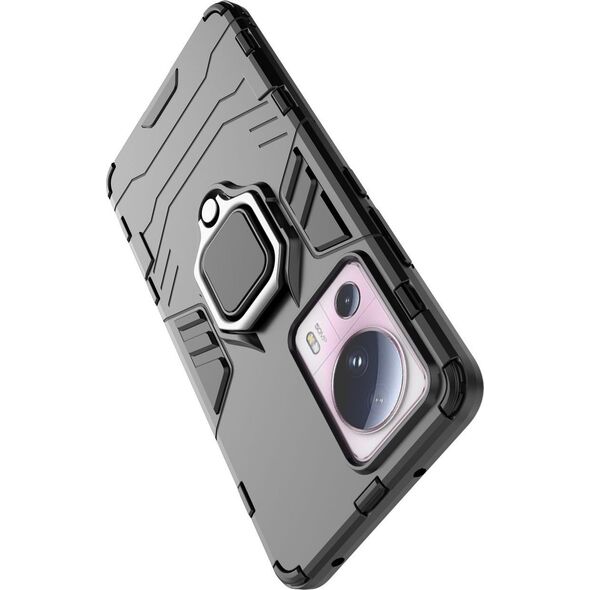 Hurtel Ring Armor etui do Xiaomi 13 Lite pancerny pokrowiec uchwyt magnetyczny ring czarne 13002327 9145576277645