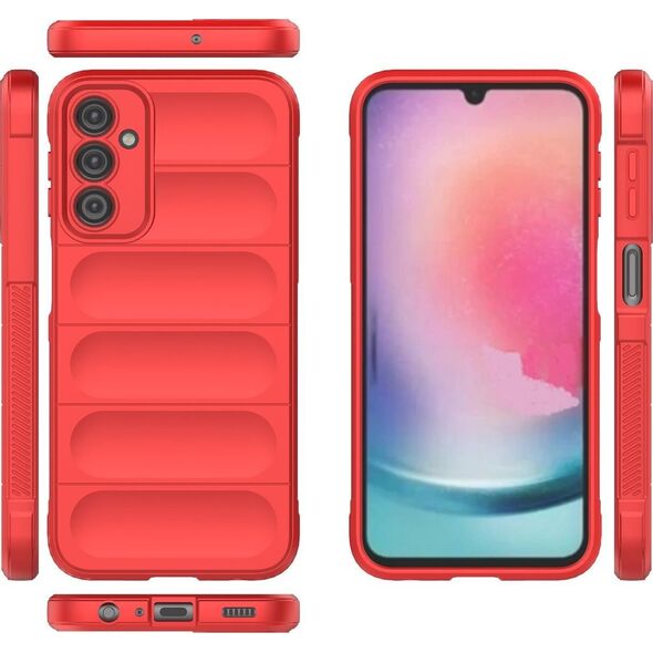 Hurtel Magic Shield Case etui do Samsung Galaxy A24 4G elastyczny pancerny pokrowiec czerwone 13002331 9145576277591
