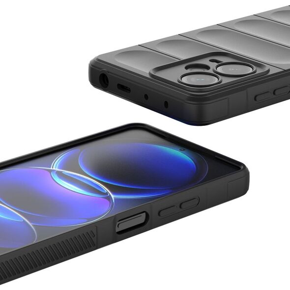 Hurtel Magic Shield Case etui do Xiaomi Redmi Note 12 Pro+ elastyczny pancerny pokrowiec czerwone 13002332 9145576277546