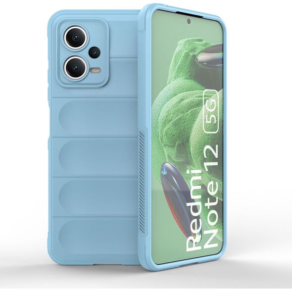 Hurtel Magic Shield Case etui do Xiaomi Redmi Note 12 5G / Poco X5 5G elastyczny pancerny pokrowiec jasnoniebieskie 13002342 9145576277478