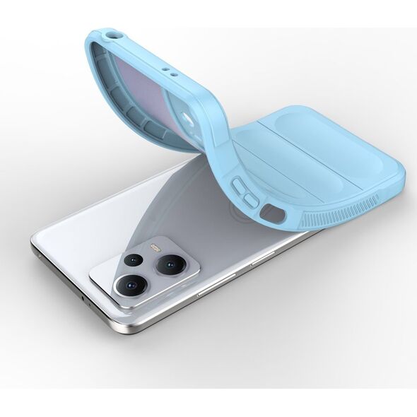 Hurtel Magic Shield Case etui do Xiaomi Redmi Note 12 5G / Poco X5 5G elastyczny pancerny pokrowiec jasnoniebieskie 13002342 9145576277478