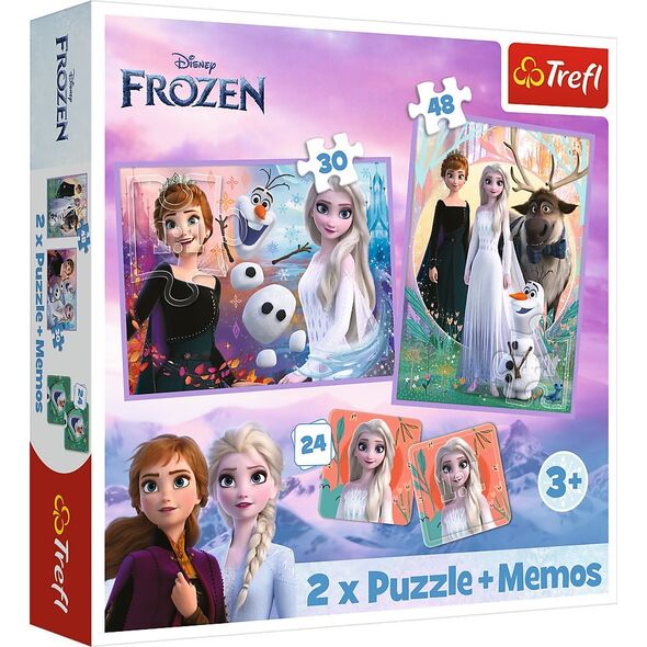 Trefl PUZZLE 2W1 MEMOS TREFL KSIEZNICZKI W KRAINIE PUD 13011458 5900511933352